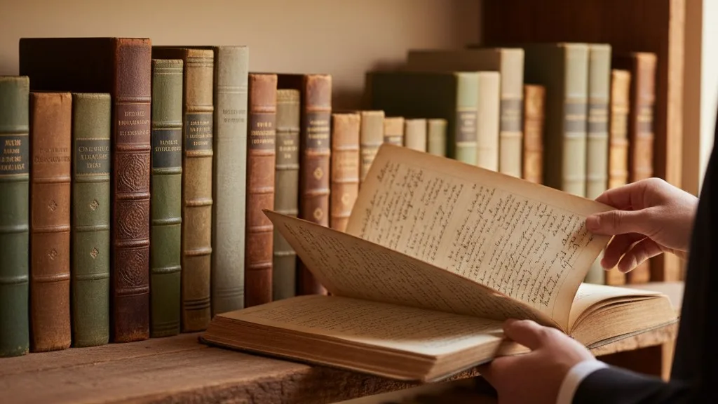 Old, worn cemetery record books stacked on a shelf, symbolizing outdated paper records.